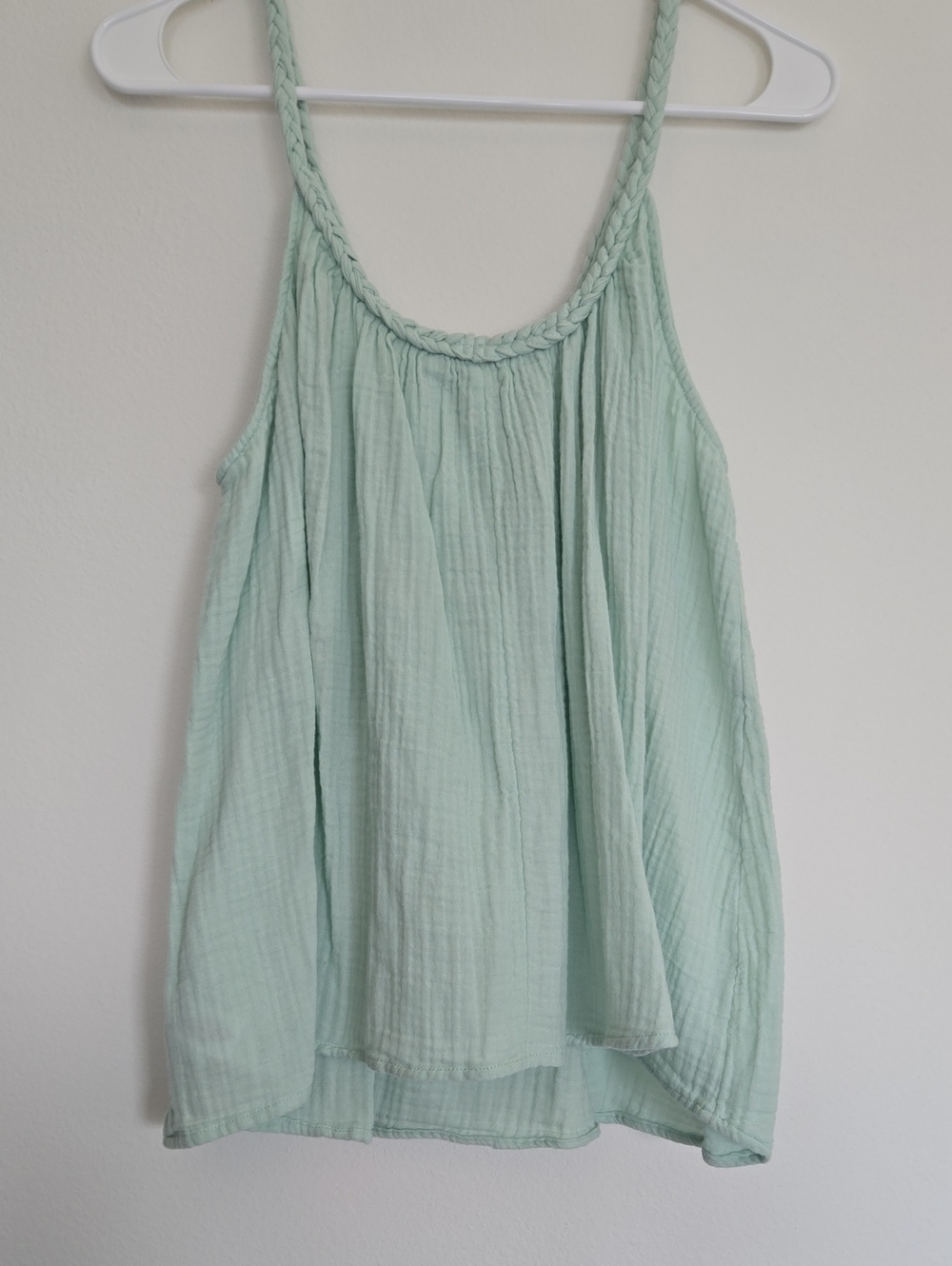 Light Mint Braided-Strap Sleeveless Top - Picture 7 of 7